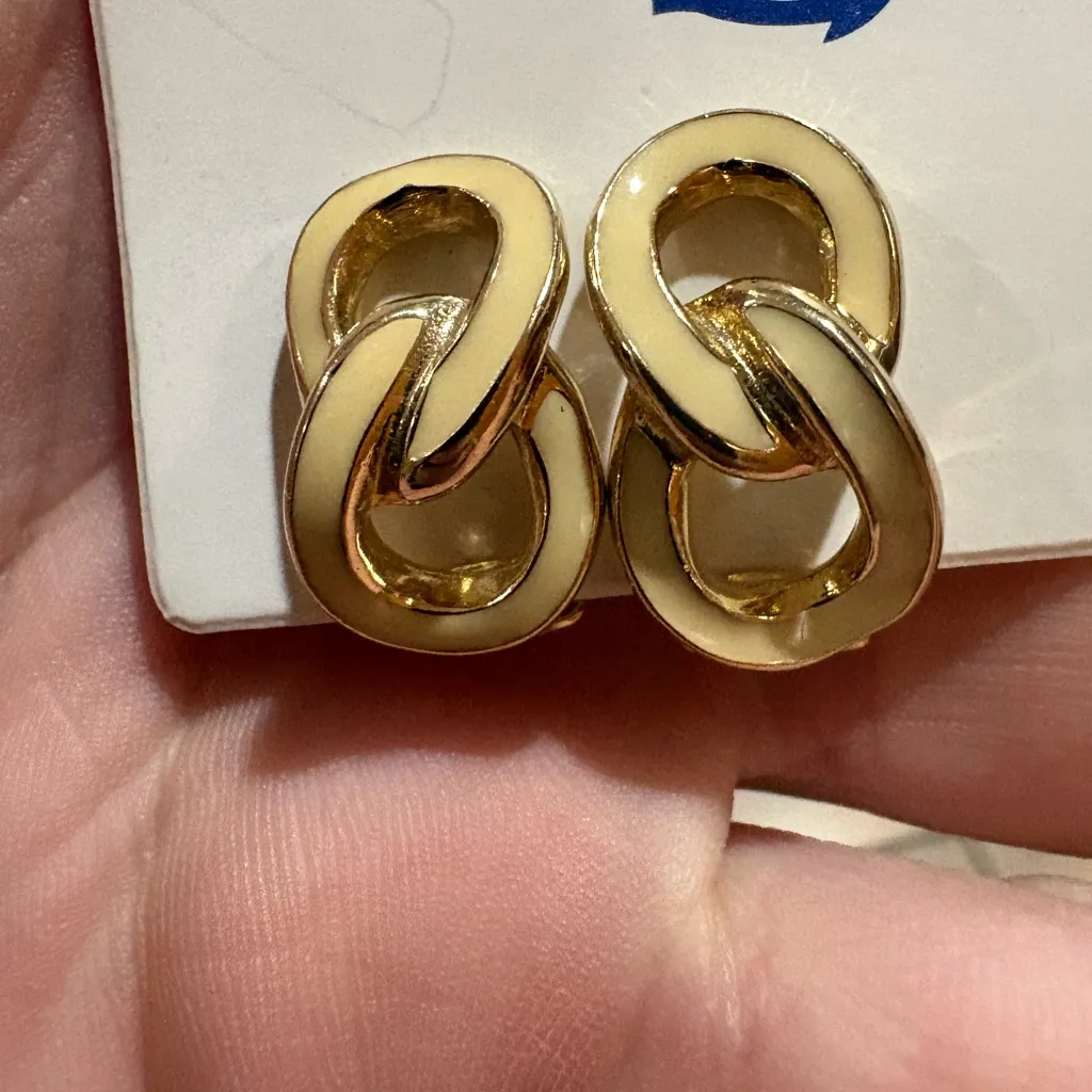 Christian Dior Gold Earrings vintage - Image 2