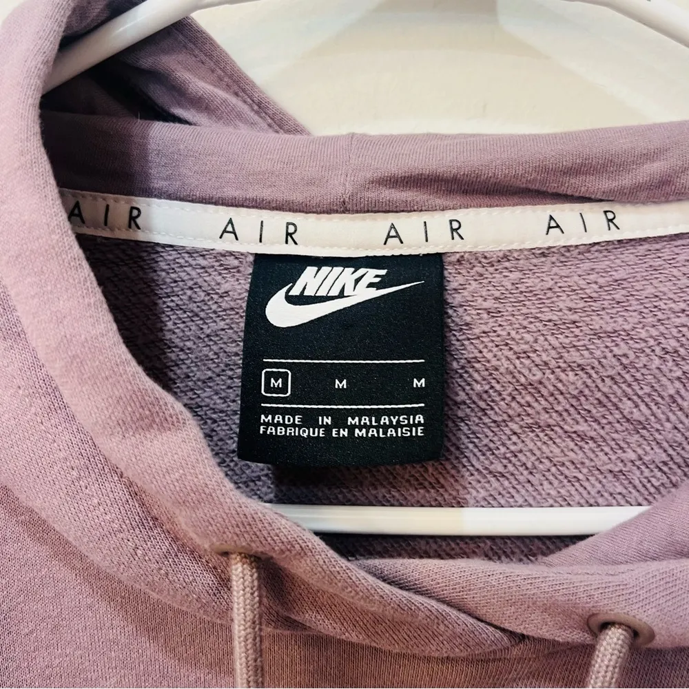 Nike Air Pullover Hoodie Womens Medium Sweatshirt Big Swoosh Spellout Ma… - Image 7