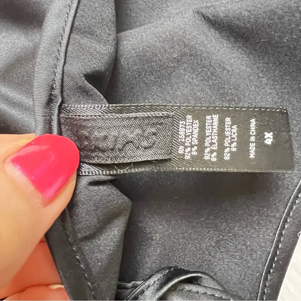 SKIMS Woven Shine Cami in Onyx. Size 4X. New Without Tags. - Image 5