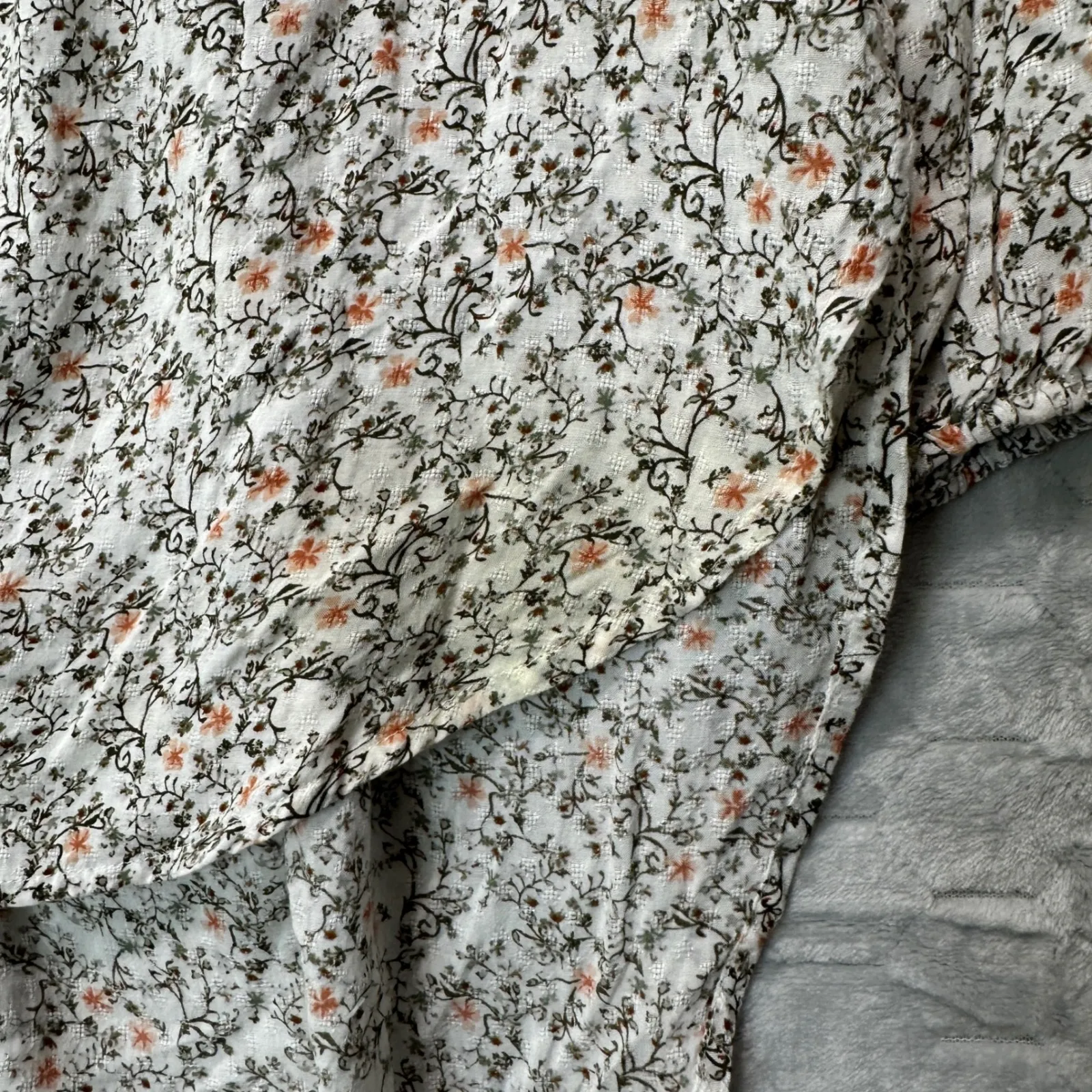 Hinge XS Floral High Low Tunic Blouse Cottagecore Boho Romantic‎ Lightweight - Image 7