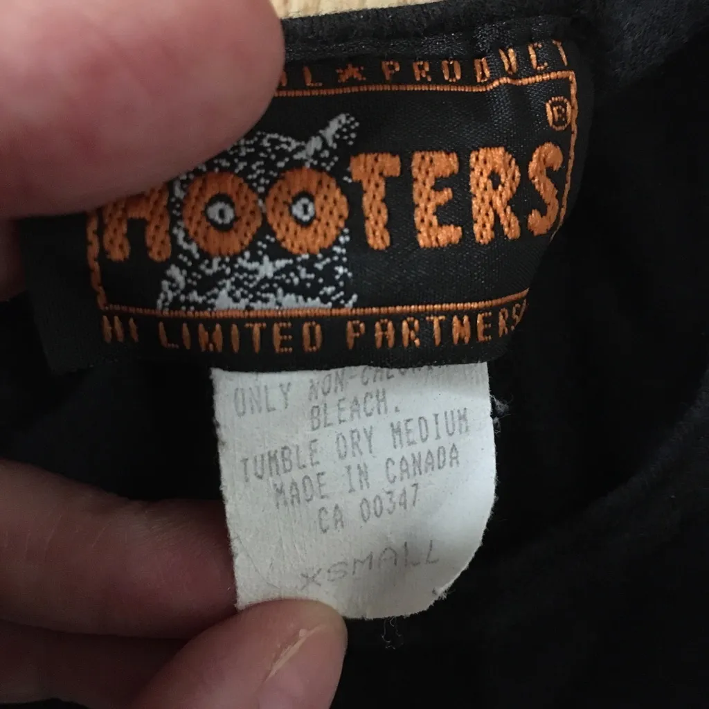 B61 Hooters Girl Worn Rare Vintage Uniform Football Tank Philly PA Stretchy Xs - Image 6