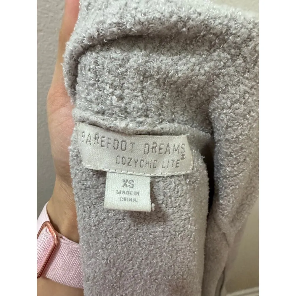 Barefoot Dreams Size xs gray grey cardigan cozychic lite light sweater shawl - Image 5