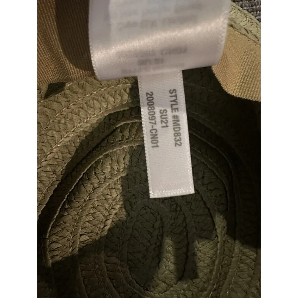 Madewell Floppy Brim Summer Straw Hat Size M-L Style MD832 Rope Accent Nautical - Image 5