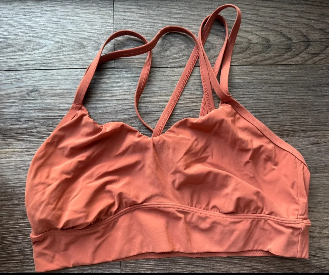 All in Motion Sports Bra Crisscross Strappy Back Light Support Size Large - Image 1