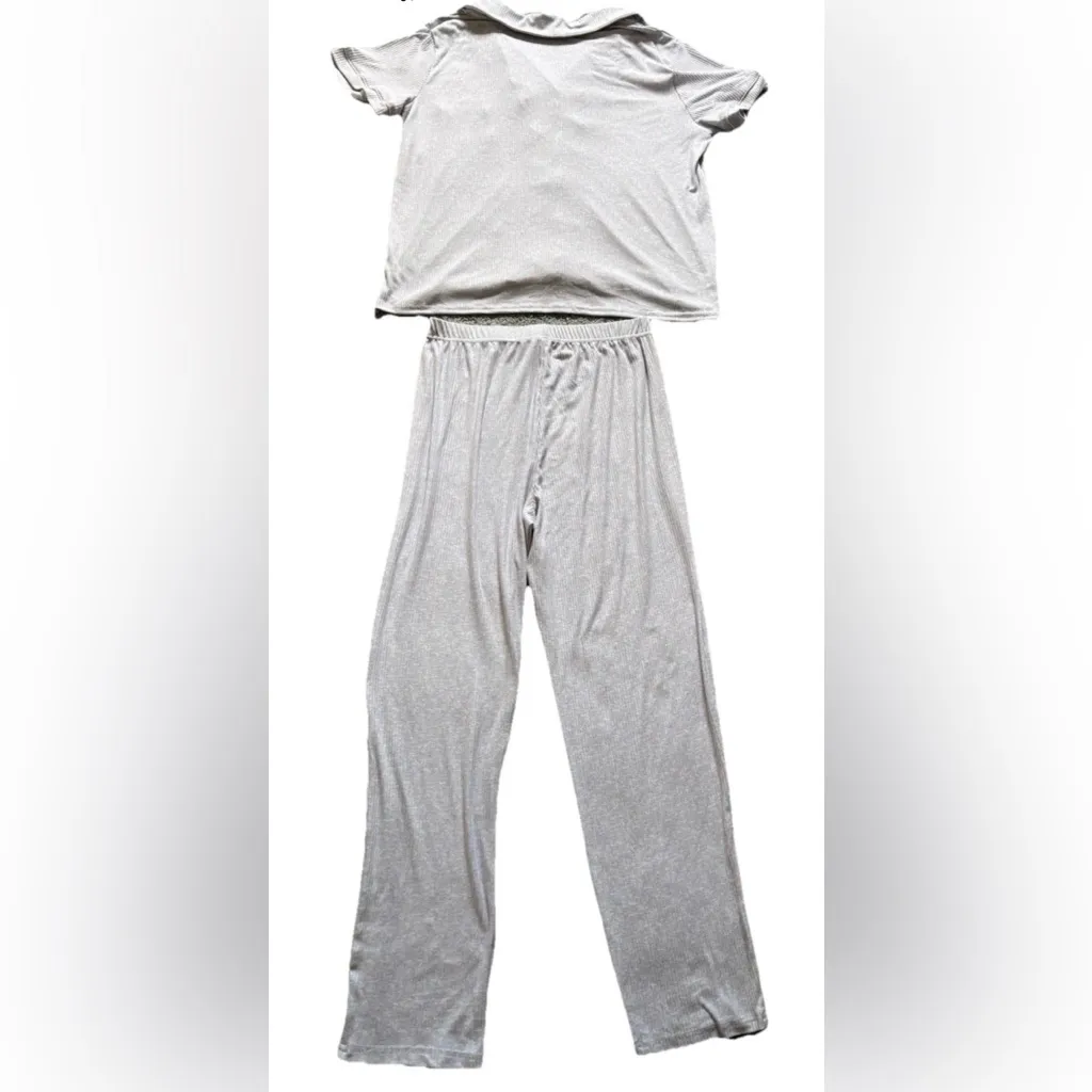 Nine West Oh So Soft Pajamas Gray Sleepwear Set Top Size XL Bottoms Size L NWT - Image 12