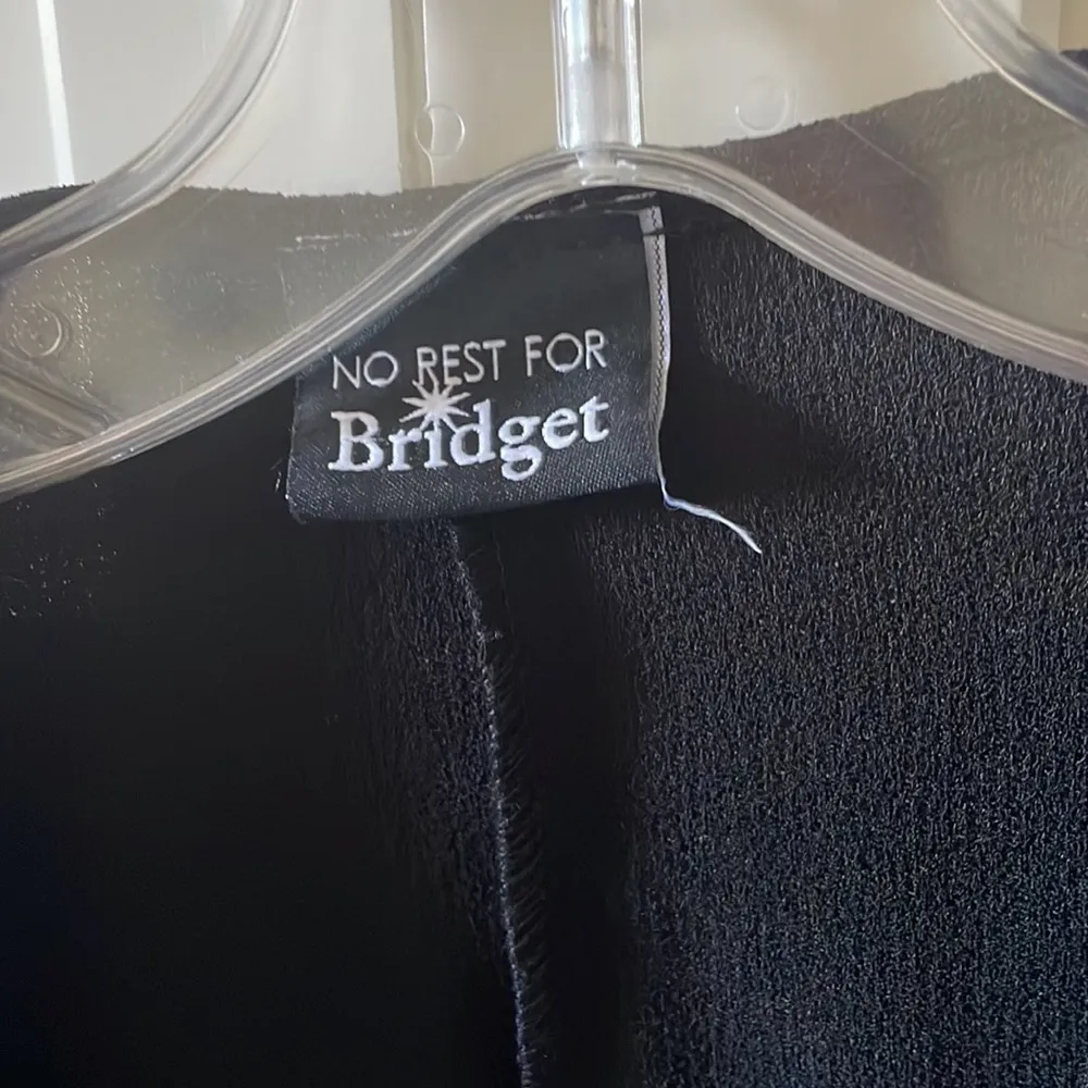 No Rest For Bridget Women’s Black Blazer Top - Image 2