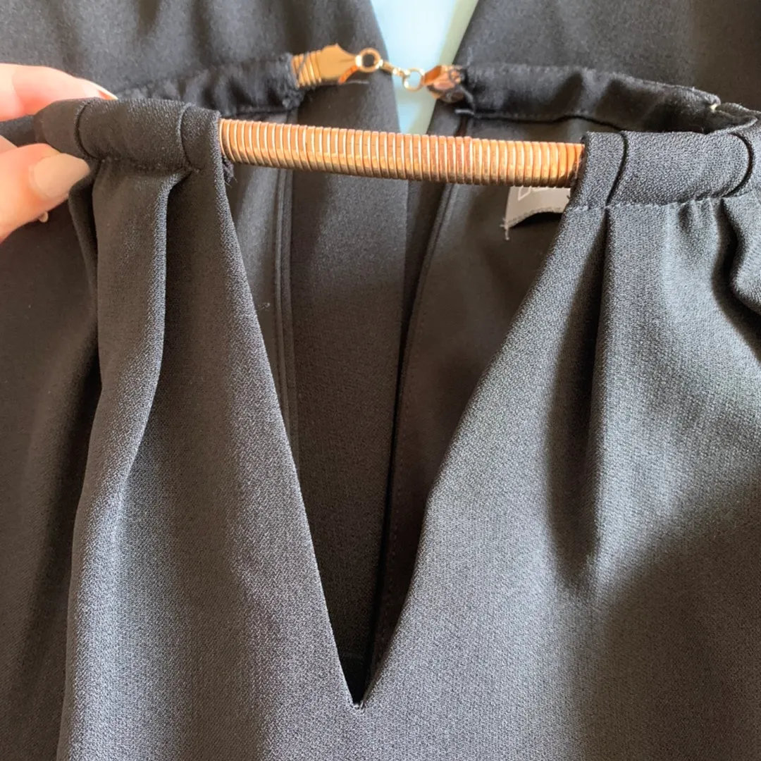 Choker Wide Leg Black Jumpsuit - Image 4