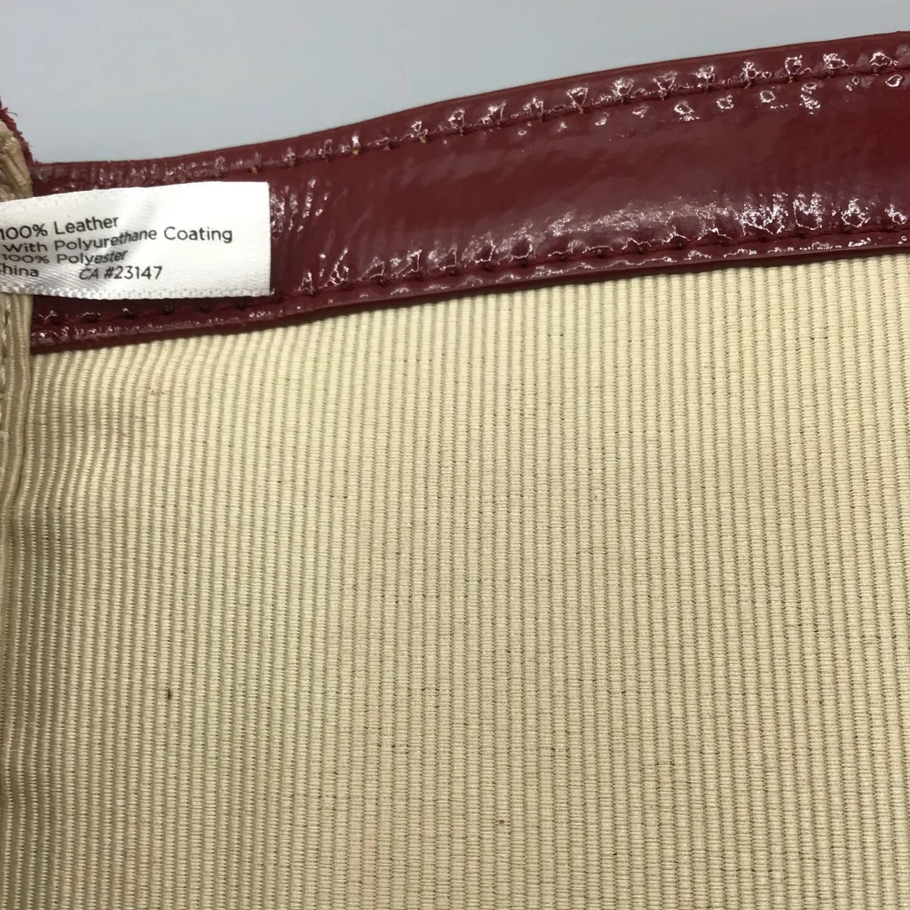 TALBOTS RED SUEDE CLUTCH PURSE W TAGS - Image 11