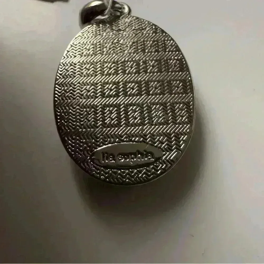 NWT Lia Sophia Silver Full Speed Pendant Slide Green - Image 3