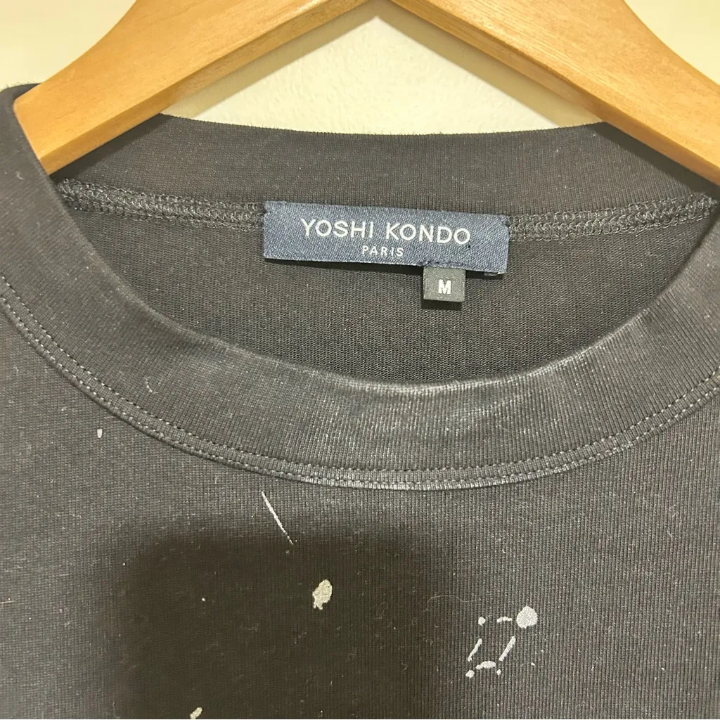 Yoshi Kondo Paris Cotton Art to Wear Embellished Bird Crewneck in Black Medium - Image 4