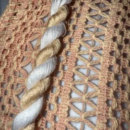 OLI‎ & HALI Waffle Knit Lace and Rope Oversized Hoodie Size Small Orange - Image 5