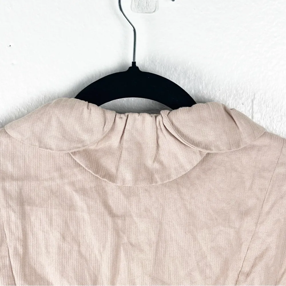 CABI Rose Petal Blush Pink Three Buttons Lined 3/4 Sleeves Blazer #400, Size 8 - Image 7