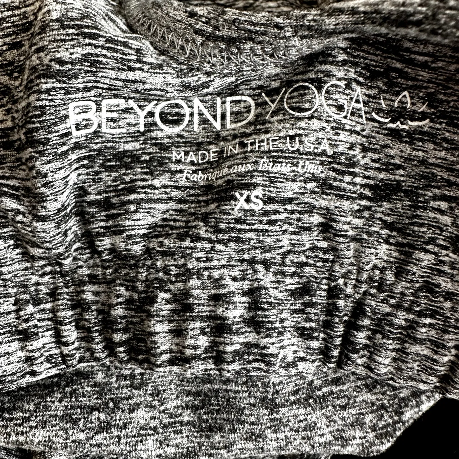 Beyond Yoga Under Lock And Keyhole Tank Top Spacedye High Neck Heather Gray XS - Image 3