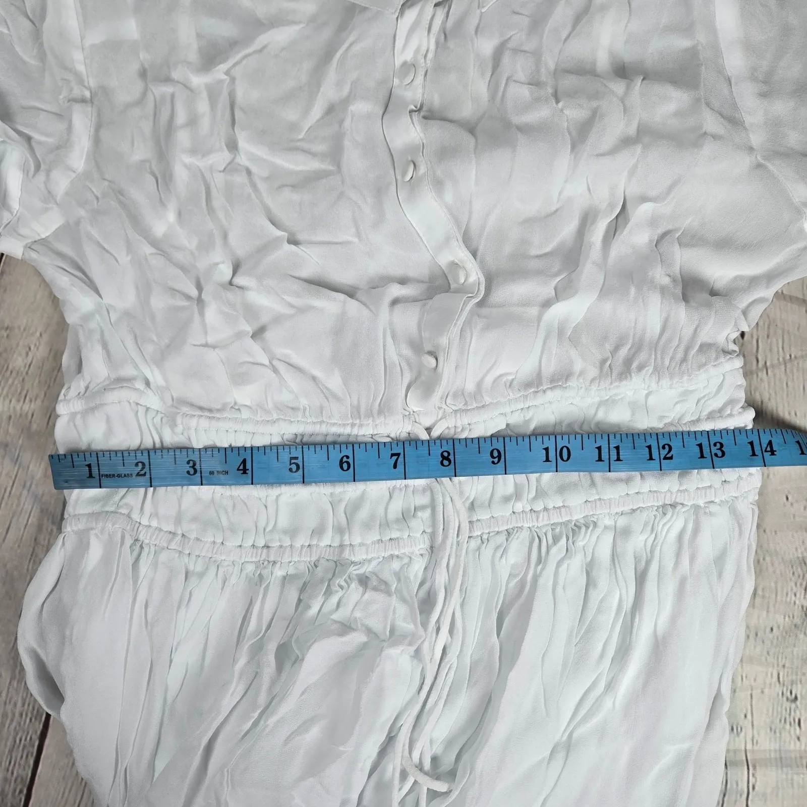 J. Crew Elena shirt-dress in chiffon White 8‎ BY930 - Image 7