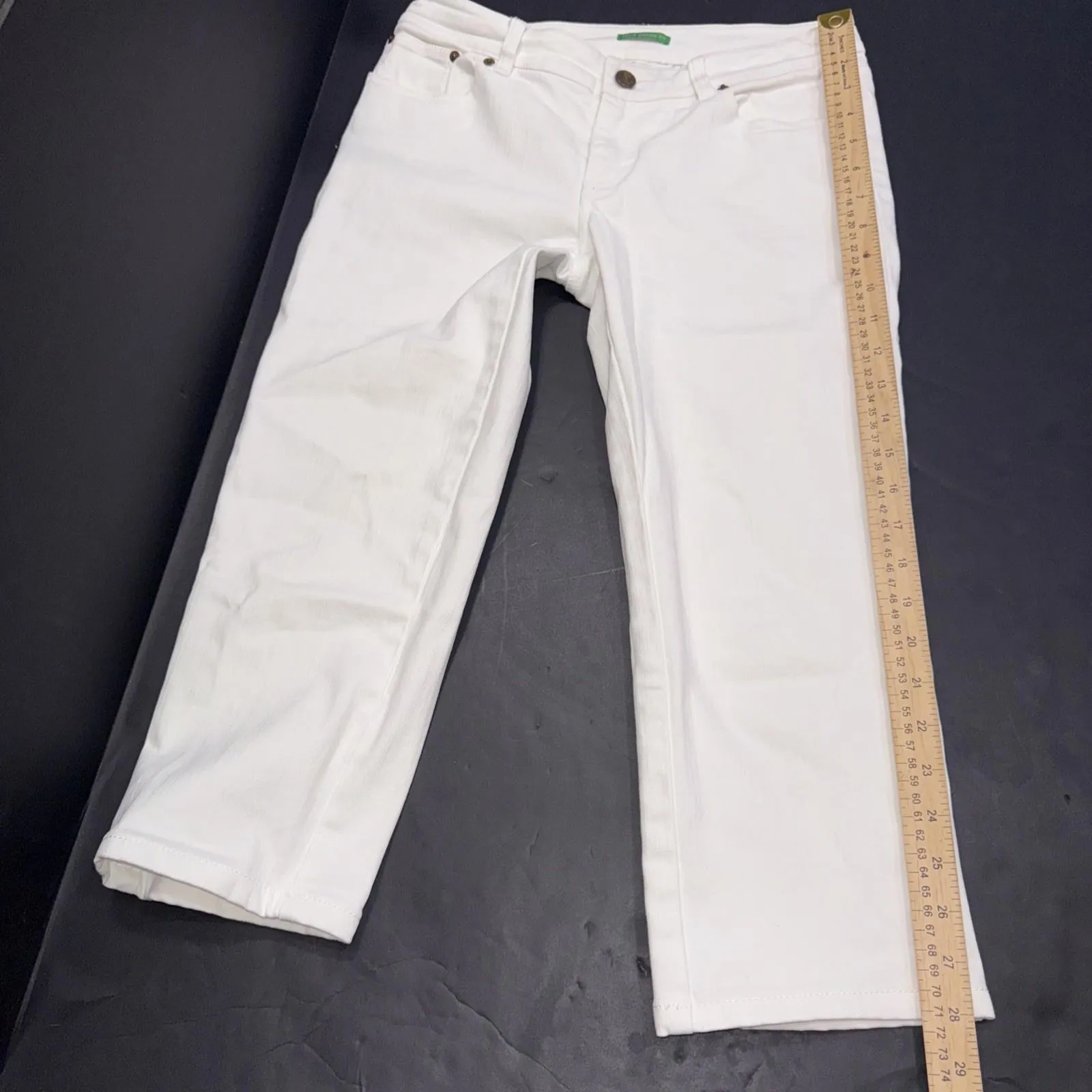 Lilly Pulitzer Palm Beach Fit Minimalist White Capri Pants Preppy Resort Wear 0 - Image 8