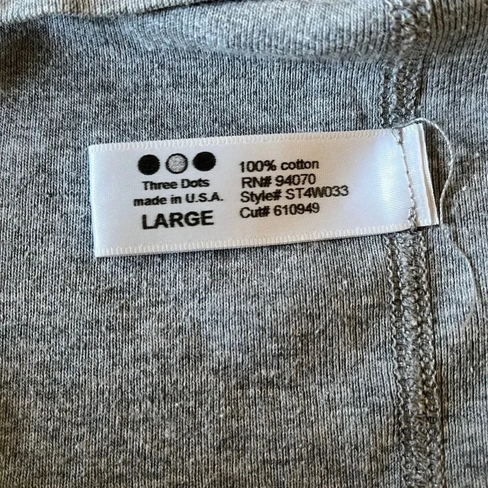 Essential Heritage British Tee with 3/4 length sleeves, size Large - Image 2