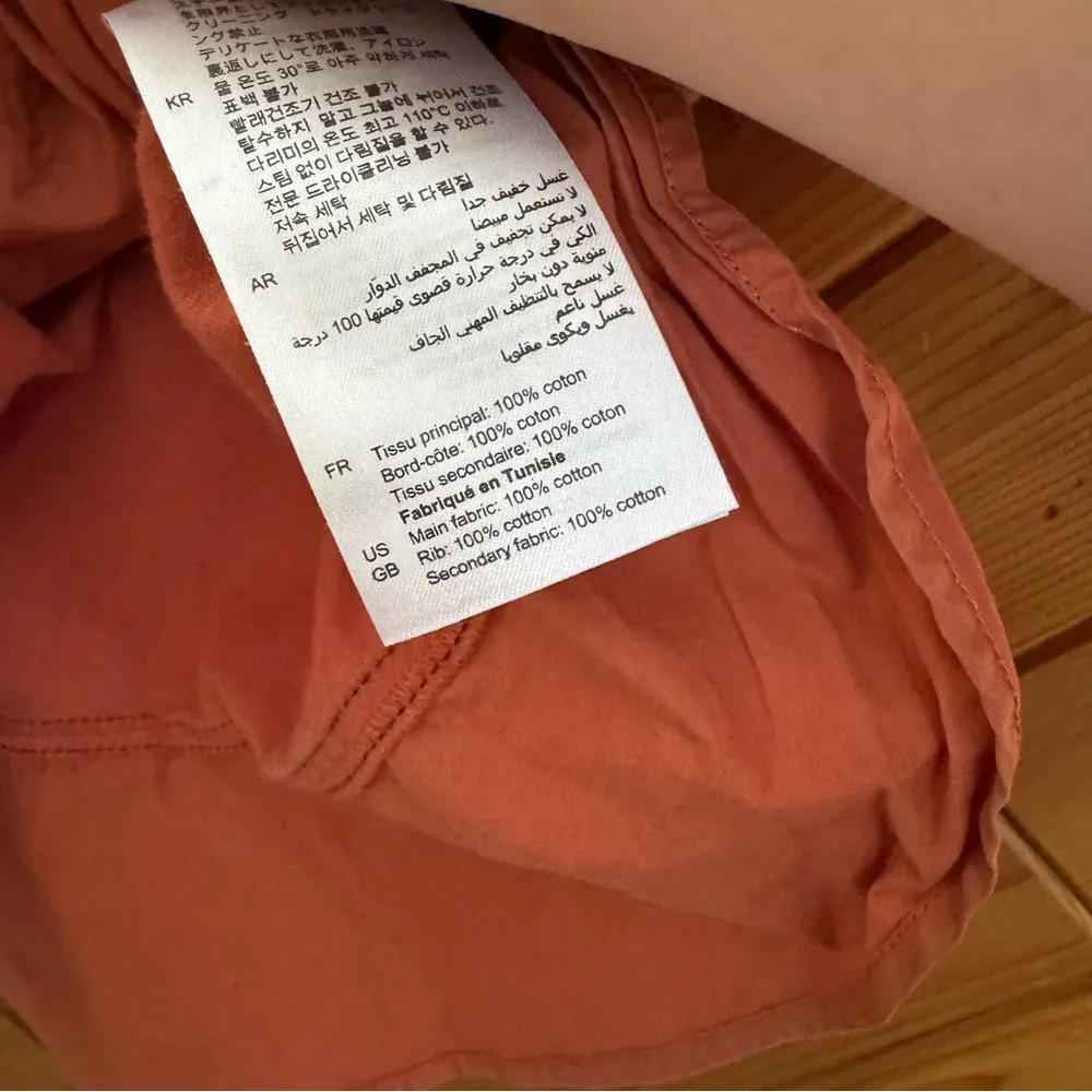 Sandro Women's Rust Top with Bow Detail Size 1 - Image 5