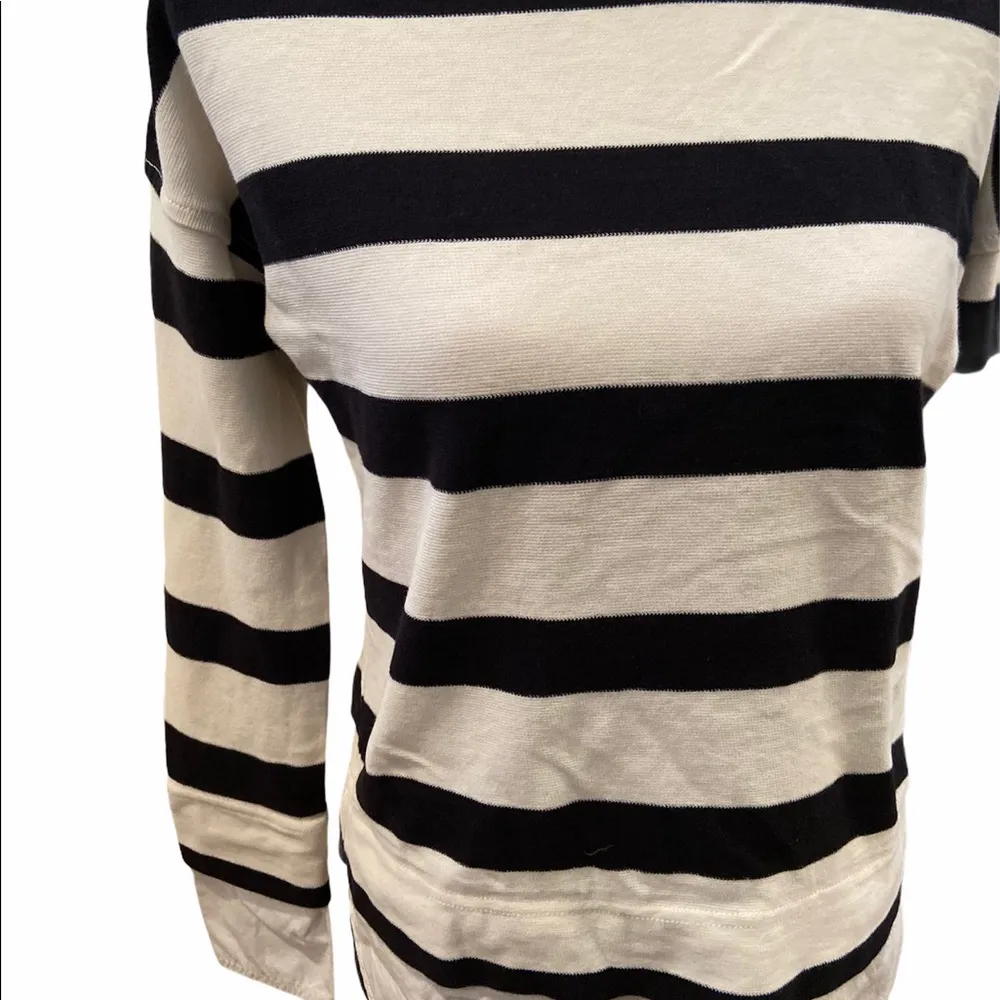 HP! EUC XS J. Crew navy & cream stripe faux layer - Image 2