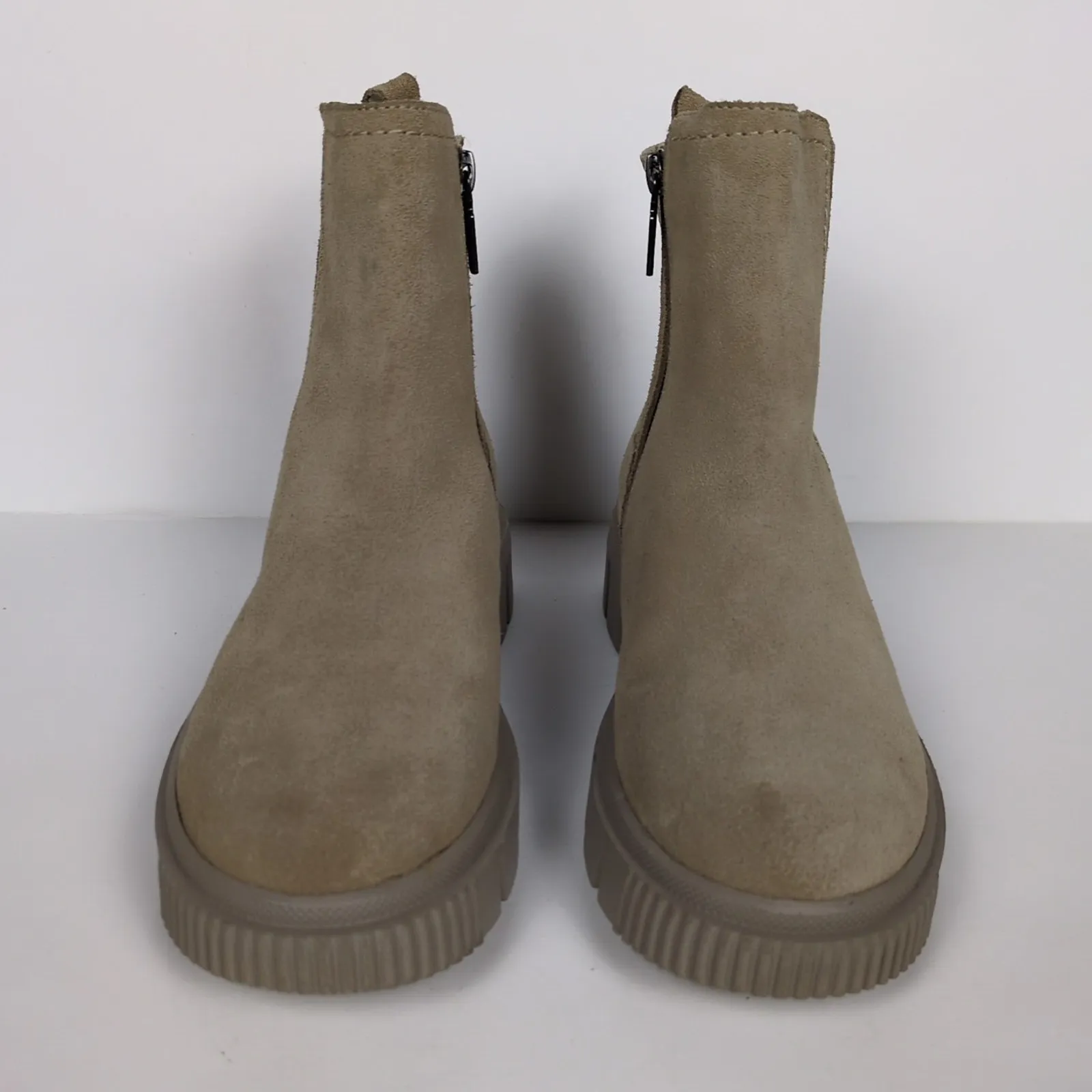 BLONDO Bandit Ankle Boots Beige Cow Suede Leather Waterproof Women's 6 - Image 6