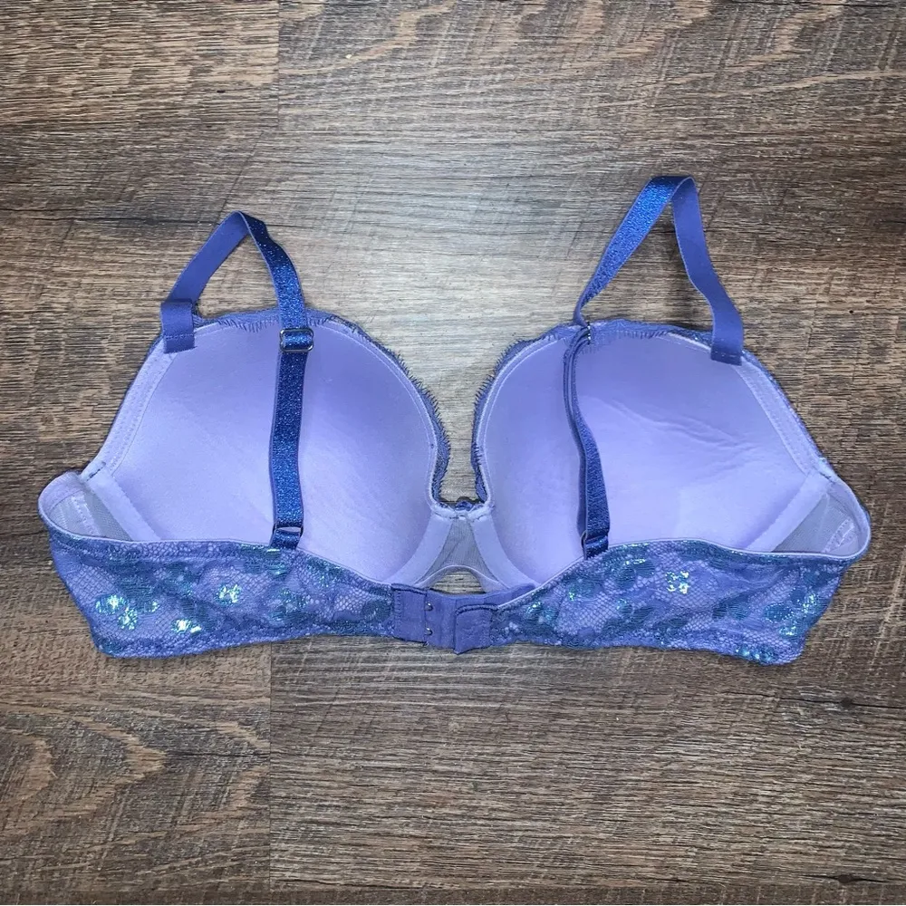 Victoria’s Secret Dream Angels Purple Lace Lined Demi 36C - Image 8