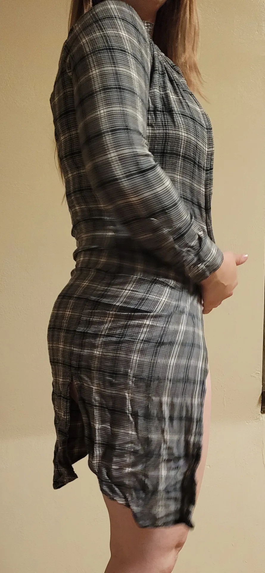 plaid dress/cardigan Size XS - Image 4