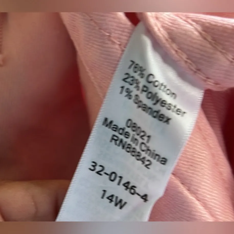 Woman Within Peachy Punk Jean Jacket Size 14W - Image 7