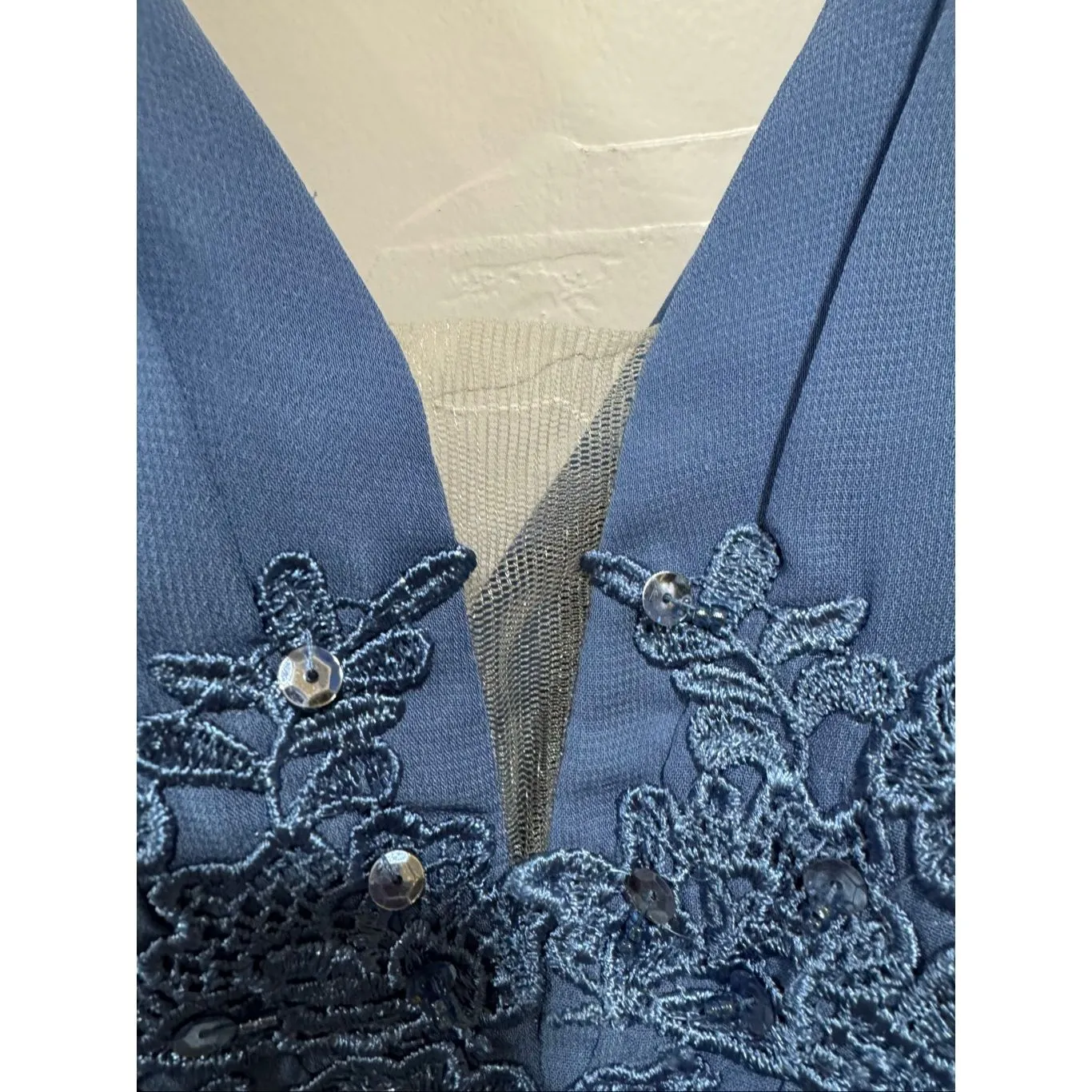 New JJs House Mother of the Bride Dress Slate Blue - Image 3