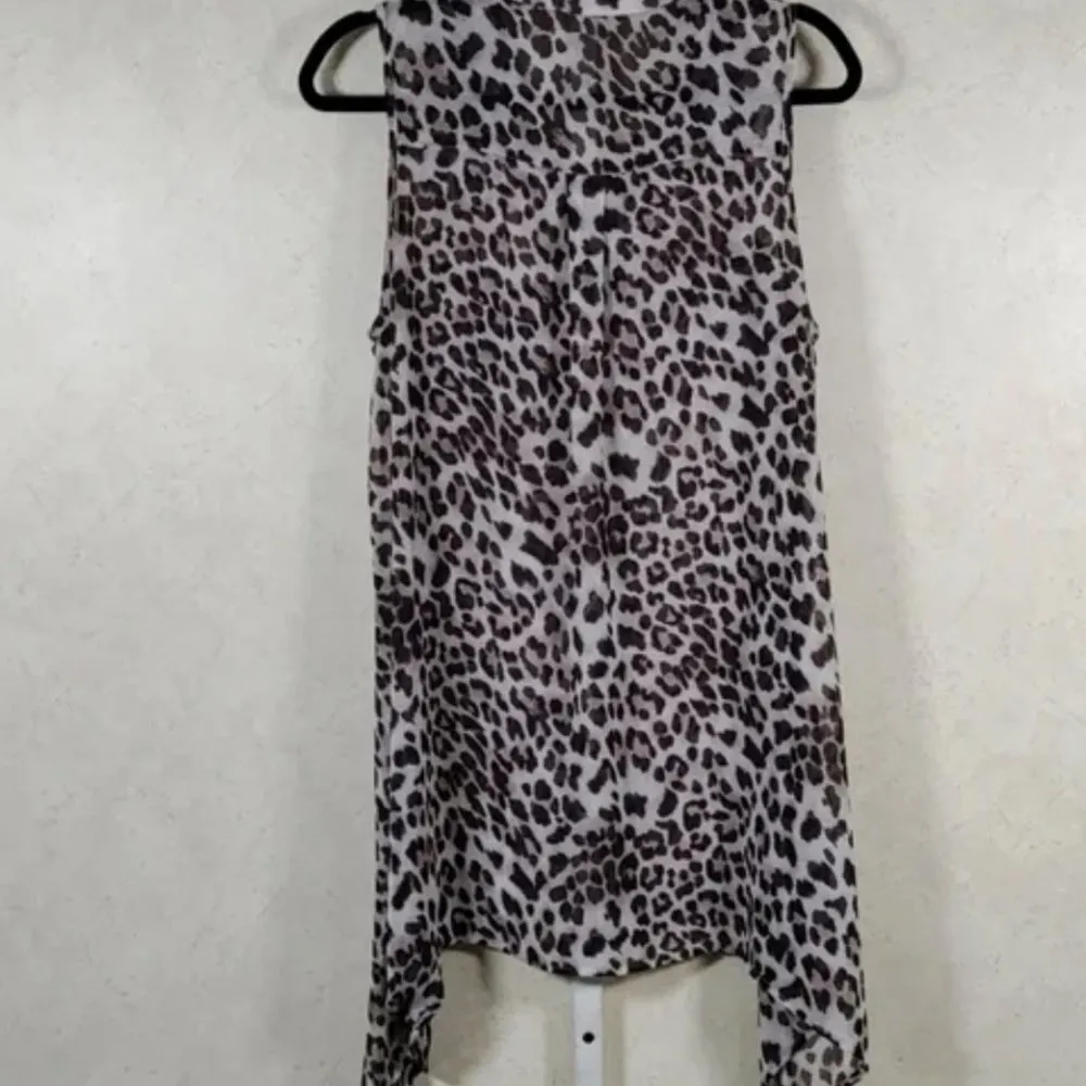 Vertigo Tan and Brown Blouse M - Image 2