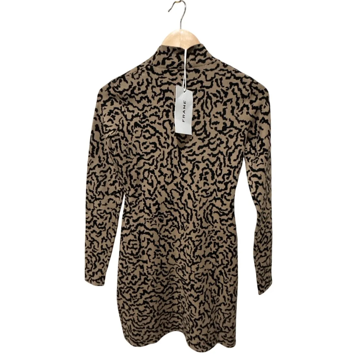 Frame‎ Abstract Mock Turtleneck Sweaterdress Size XS - Image 9