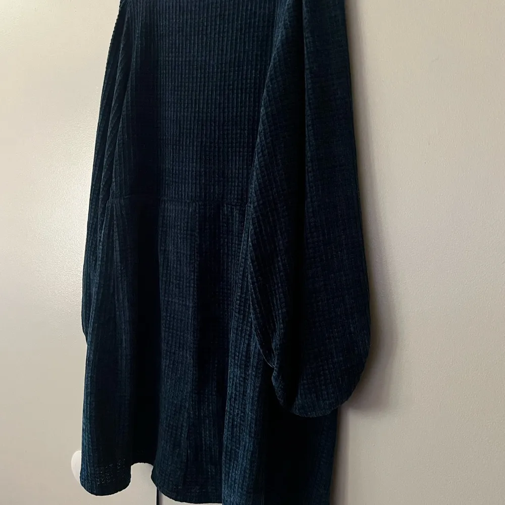 Elegant Blue waffle knit Cardigan - Image 5