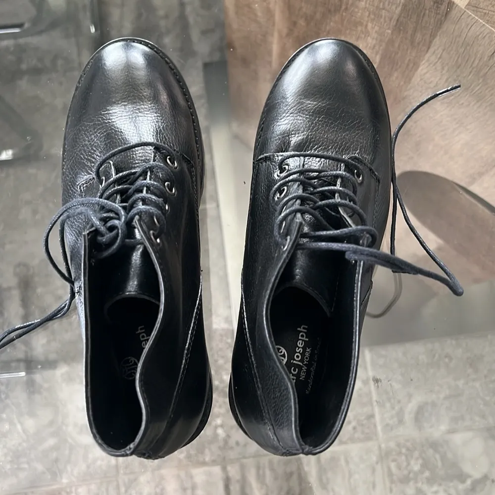 Marc Joseph New York Spring St. Ankle Bootie, Black Leather Size 6.5 NEW - Image 3