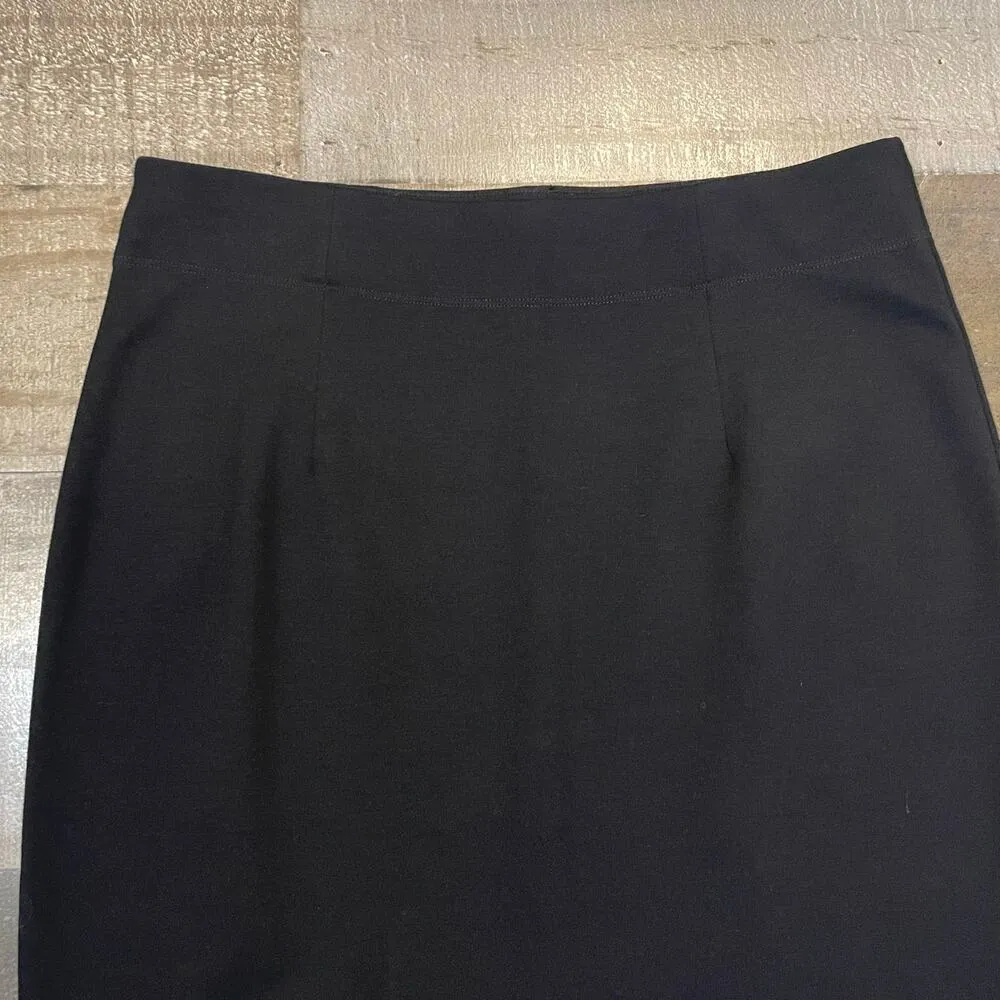 Eileen Fisher Short Pencil Skirt Elastic Waist Pull On Black Women's Size S - Image 7