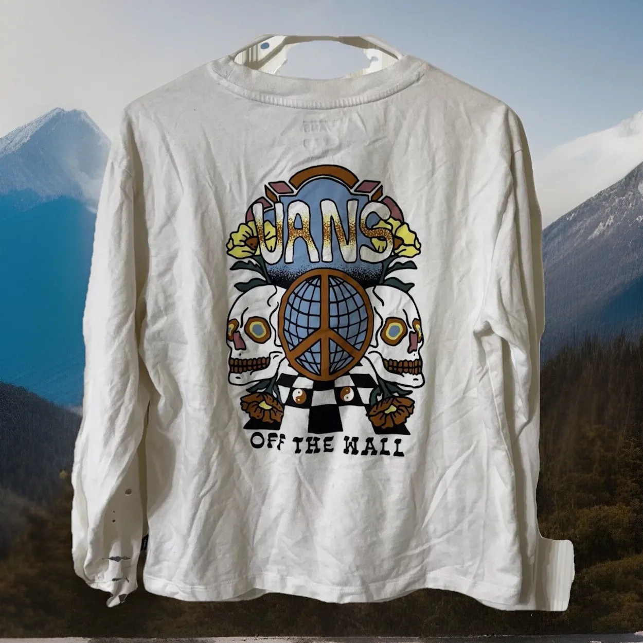 Y2K‎ VANS Glow Bully Womens Crop Tee Super Cool Street wear - Size S STREETWEAR - Image 4