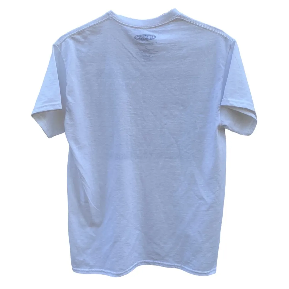 Clueless movie 90s Cher Womens small/medium short sleeve white graphic tee shirt - Image 2