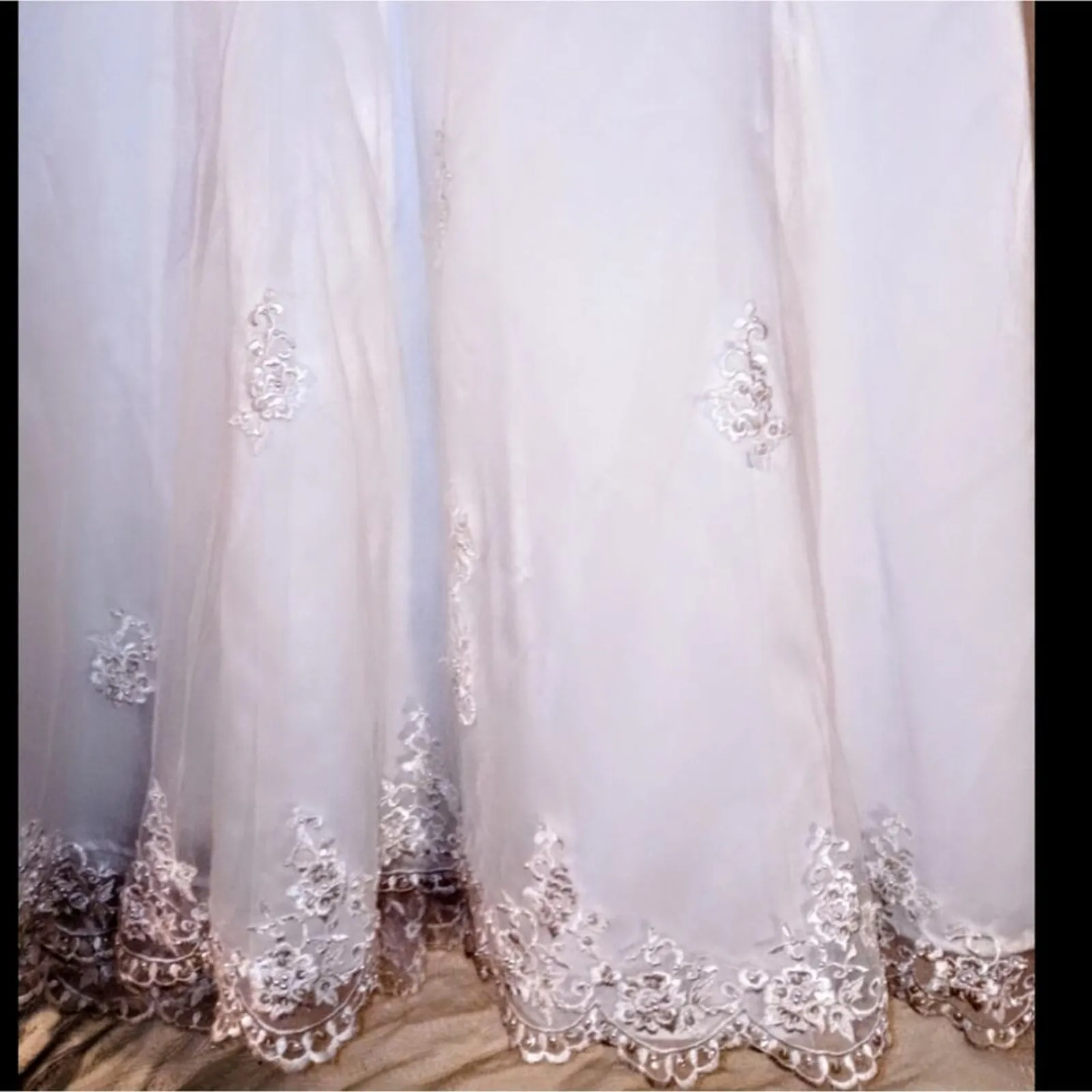 90s Lace wedding dress White Size XS - Image 5