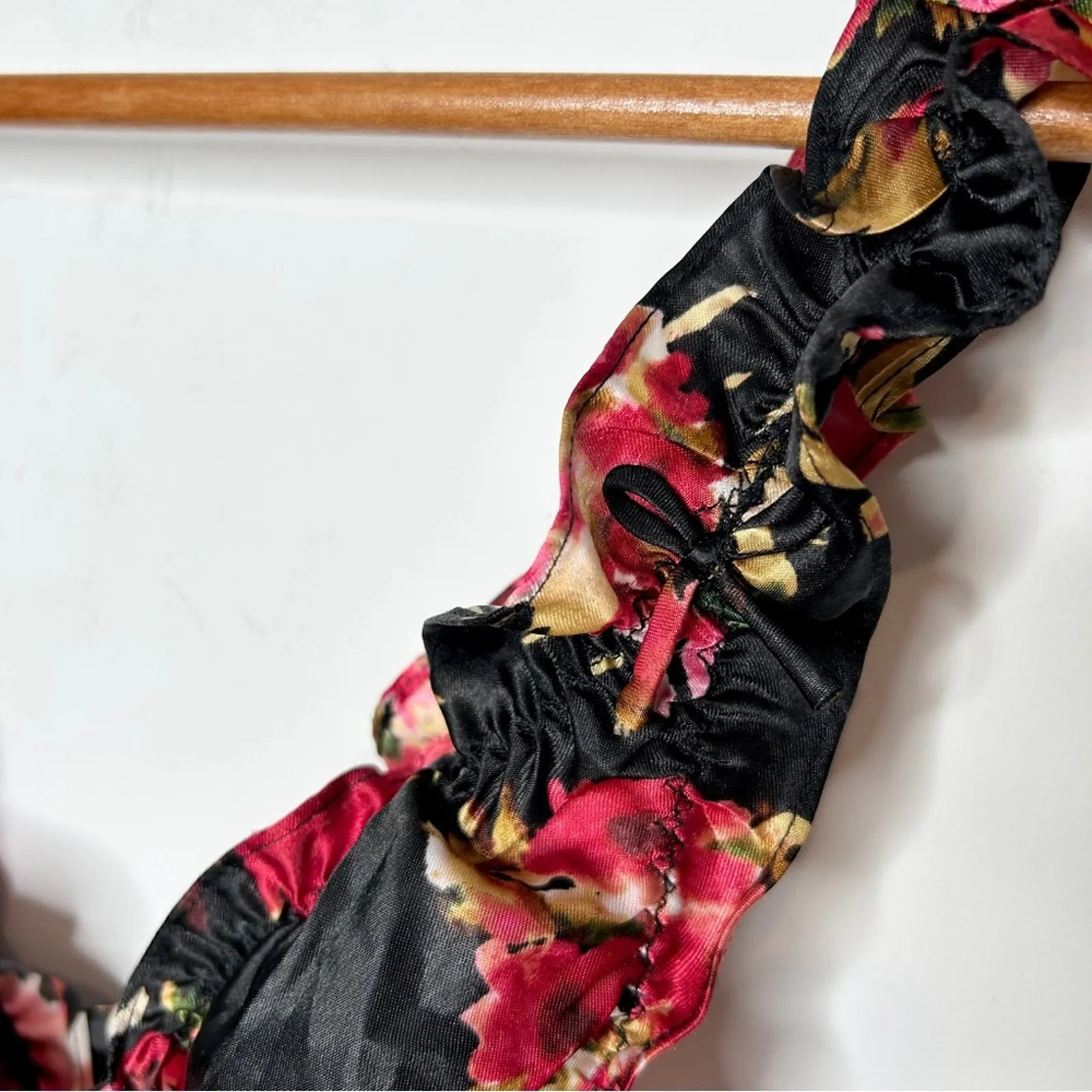 OSCAR DE LA RENTA Pink Label Nightgown Size Medium Floral Babydoll Maxi Dress - Image 5