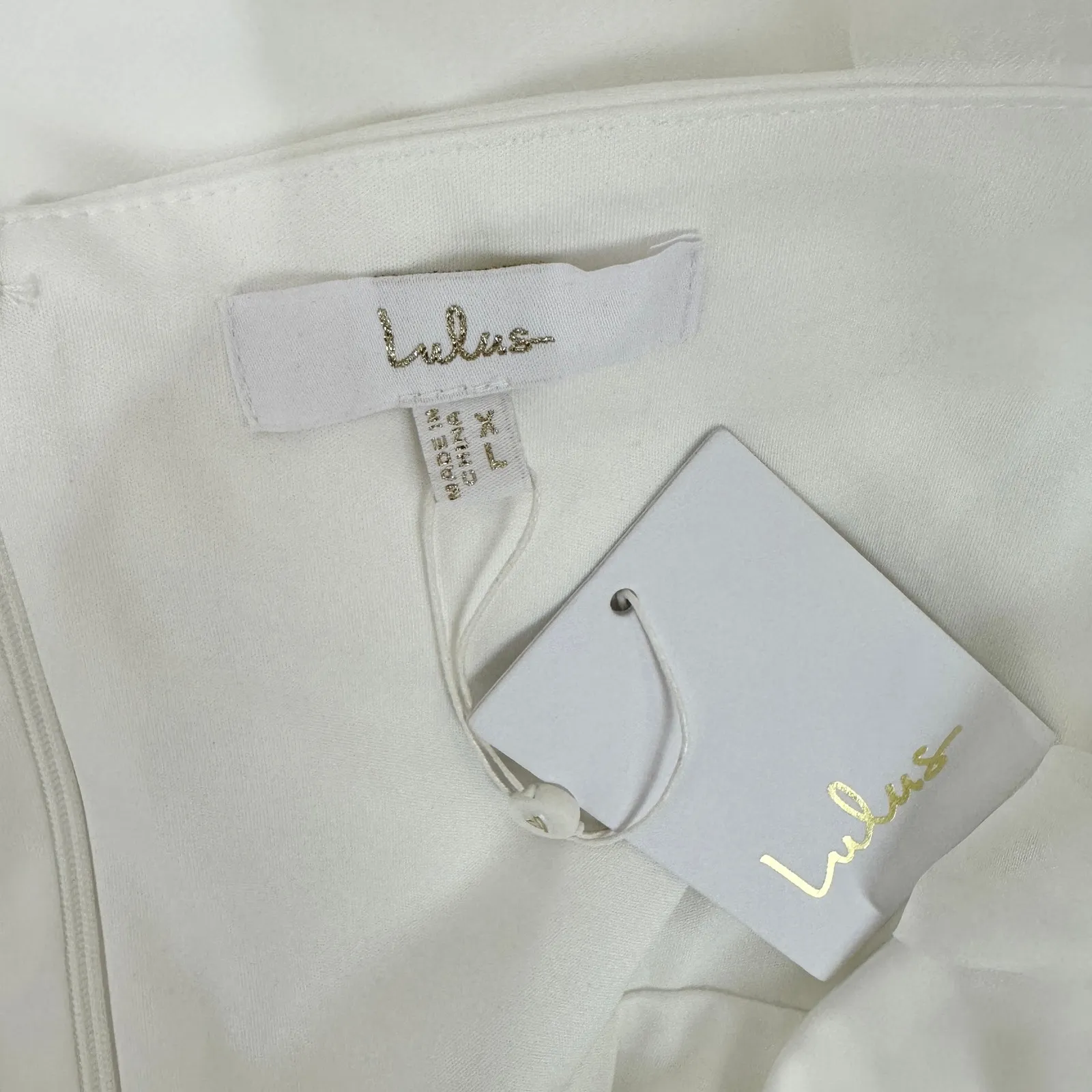 Lulus Radiant Romance White Tie Strap Maxi Dress Formal Bridal Wedding XL NWT - Image 7