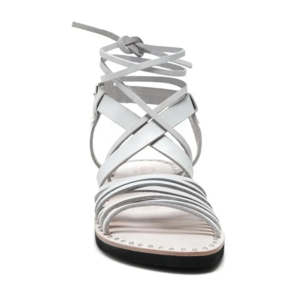 Free People Willow Wrap Gladiator Leather Sandals Bone Size 36 5 5.5 6 Bohemian - Image 6