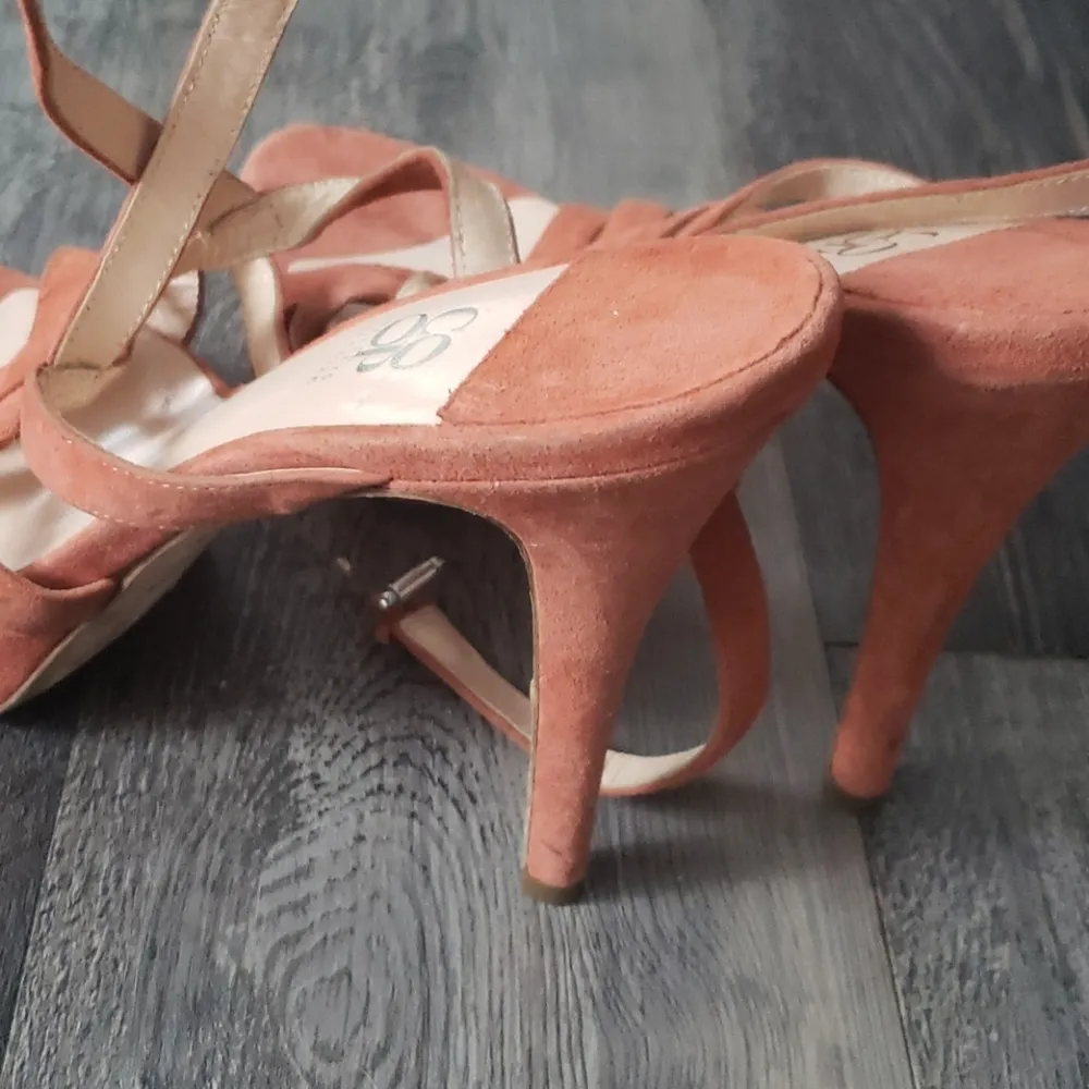 Barneys New York COOP Orange Suede Heels Pump Woman’s Size 10 - Image 7