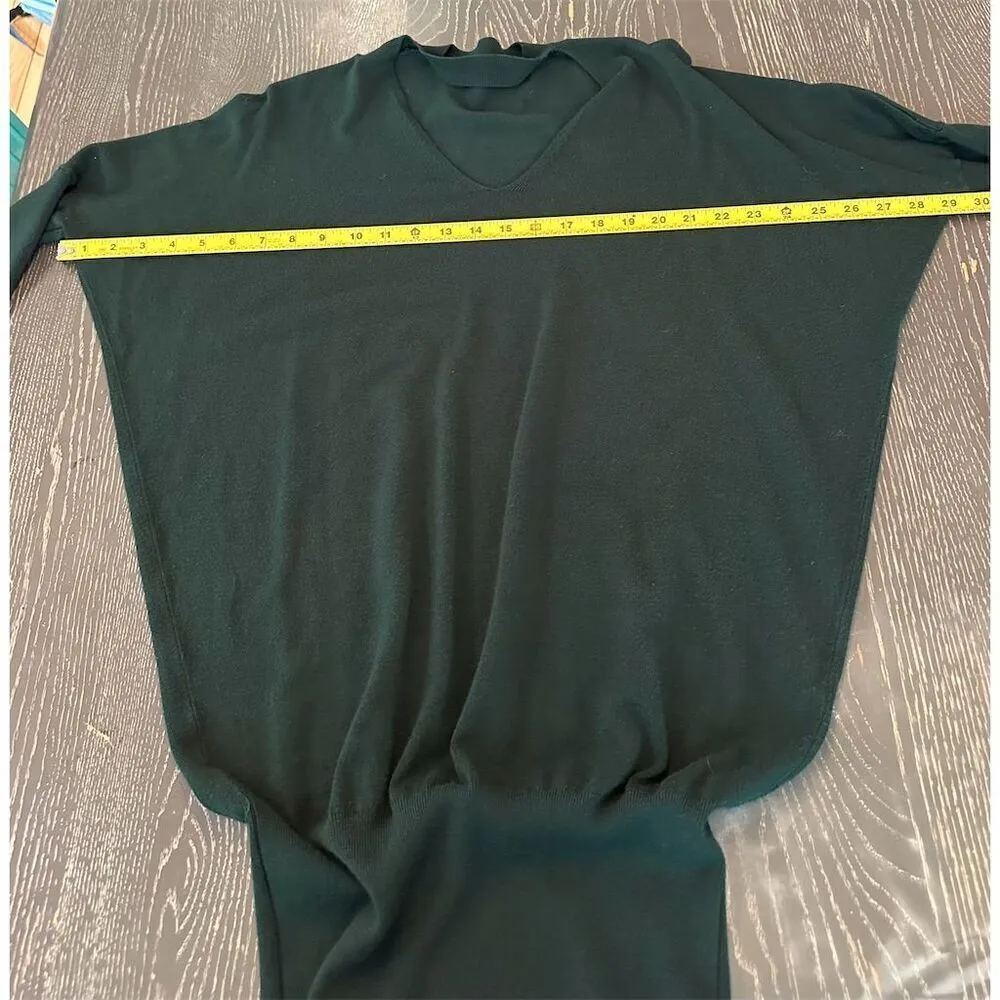 Zara Women's Knit Choker Sweater Dress Green Size S Knee Length - Image 8