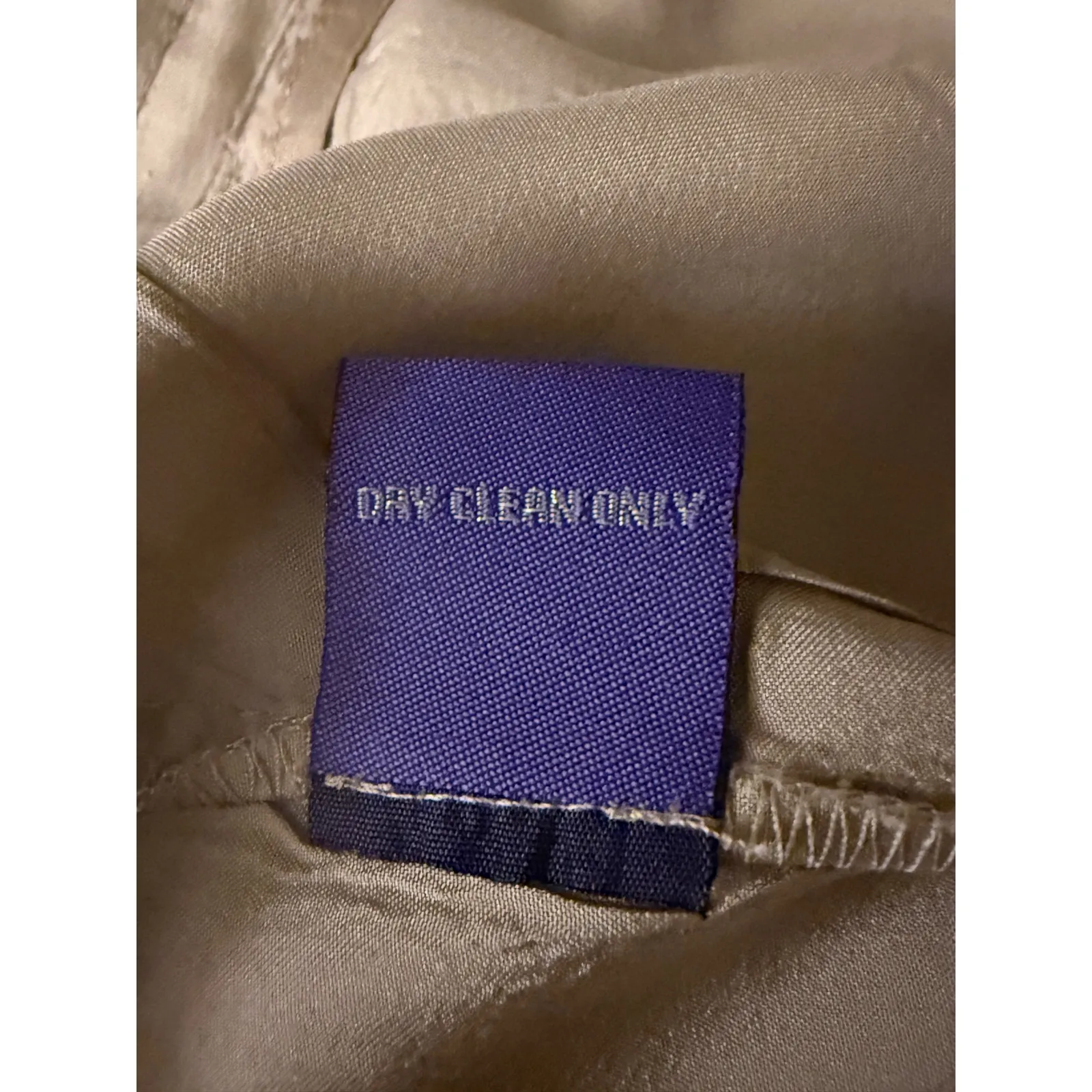 Vivienne Tam Silk Wide Leg Pants Beige Elastic Waist Drawstring Size L - Image 7