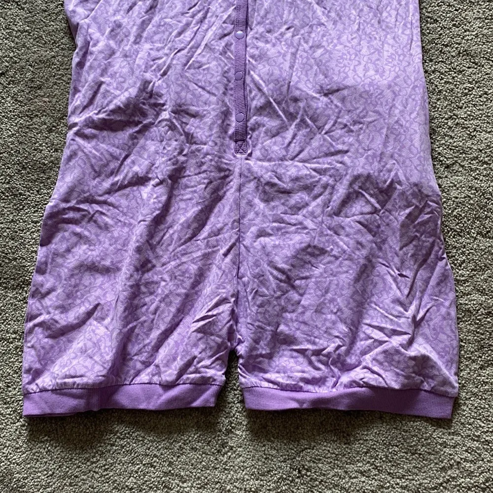Pajamagram Floral Purple Romper SIZE M Size M - Image 2
