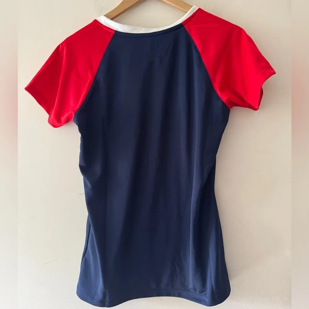 NEW!! Boston Red Sox Majestic Fan Fashion V Neck Short Sleeve Shirt - Image 6