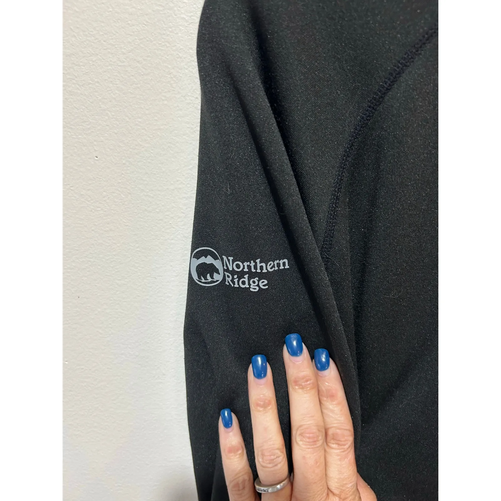 Northen Ridge base layer pullover quarter zip womens size L black skiing hiking Size L - Image 4