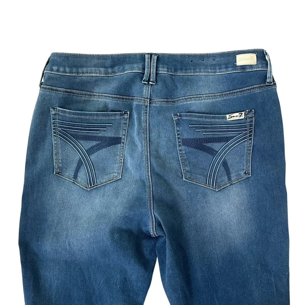 NEW Seven7 Seven Jeans Women's Size 16 Skinny High Rise Ankle Jeans Stretch - Image 5