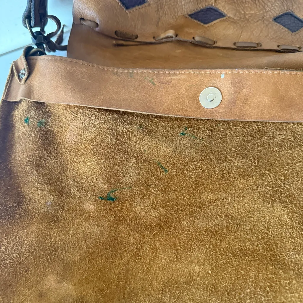 McFadin Sisters Leather  Western Crossbody Bag  Southwestern Navajo Aztec - Image 9