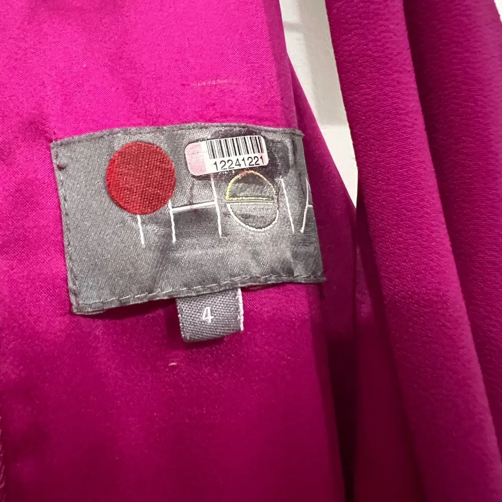 THEIA Fuchsia Smooth Mermaid Gown Size 4 US $795 - Image 8