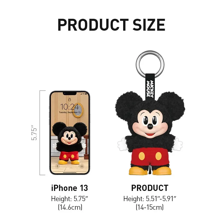Pop Mart Disney Mickey Family Cute Together Donald Duck Plush Pendant Keychain - Image 4