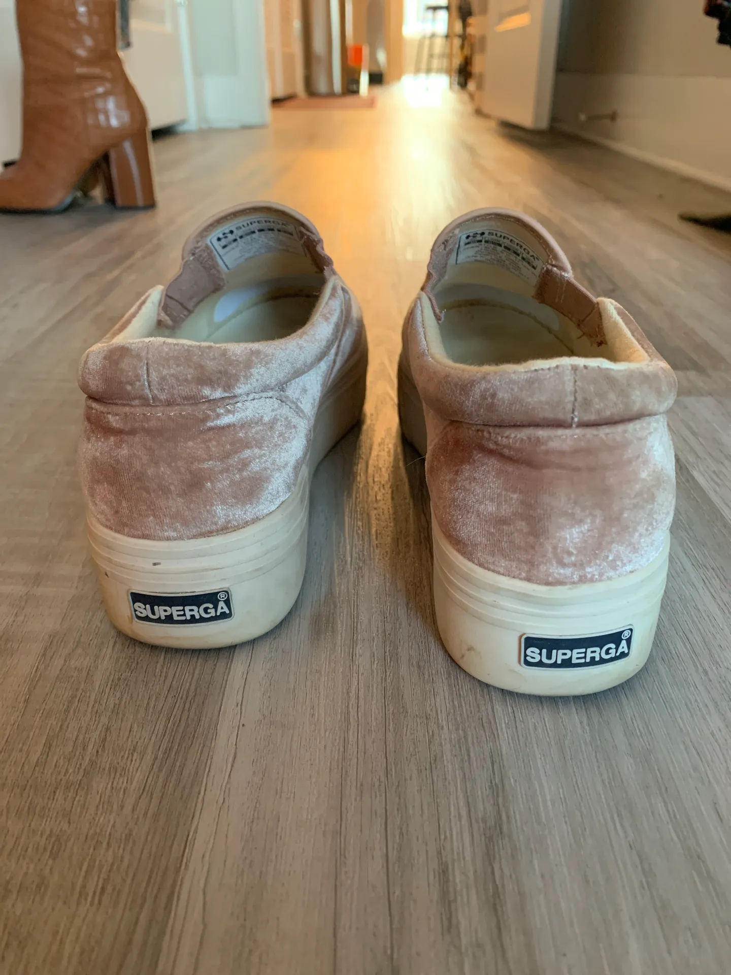 Superga Platform Velvet  Sneakers - Image 3