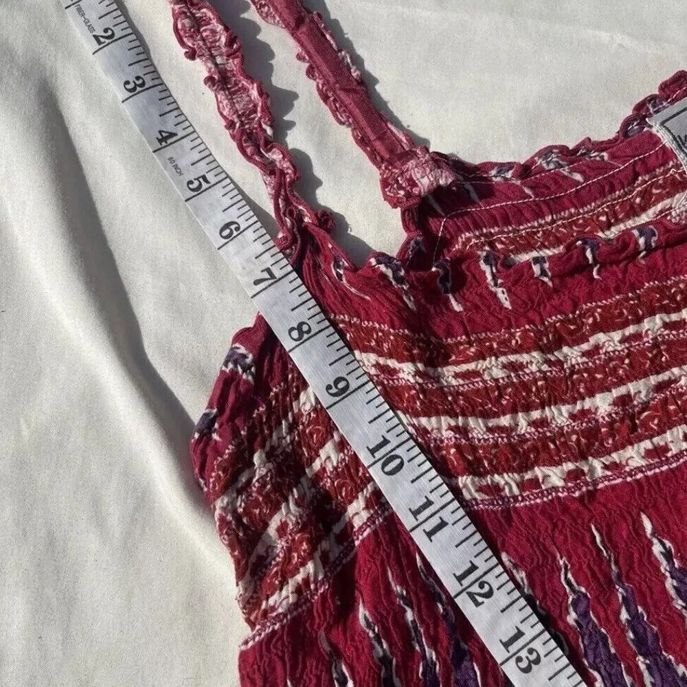 Karin Stevens Vintage 90s Native BOHO Style Long Dress off Shoulder M-L … - Image 6